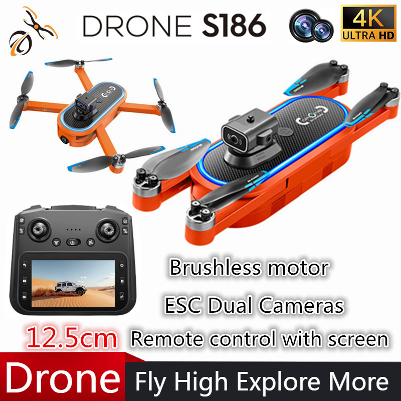 Drone Rc With Screen - 2025 S186 Drone Professionale 4K HD