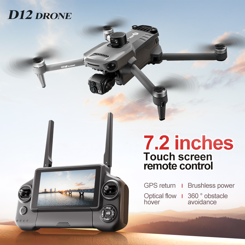 Drone Aircraft Jjrc - Droni GPS Professionali D12 con Schermo