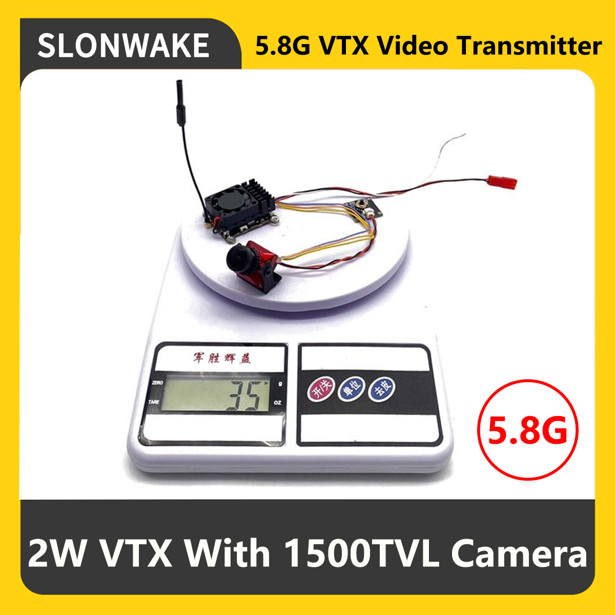 Drone Rc With Camera - SLONWAKE 5.8G 2000mW Trasmettitore FPV VTX