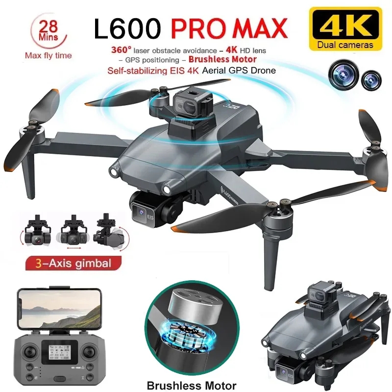 Drone Gps Rc Tt36 - L600 PRO MAX GPS Drone Professionale