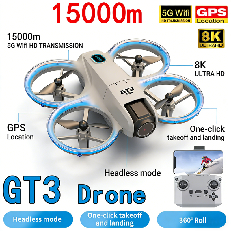 Nuovo GT3 MAX Drone 8K HD Foto - Drone Pro Rc Ufo recensione e prezzo
