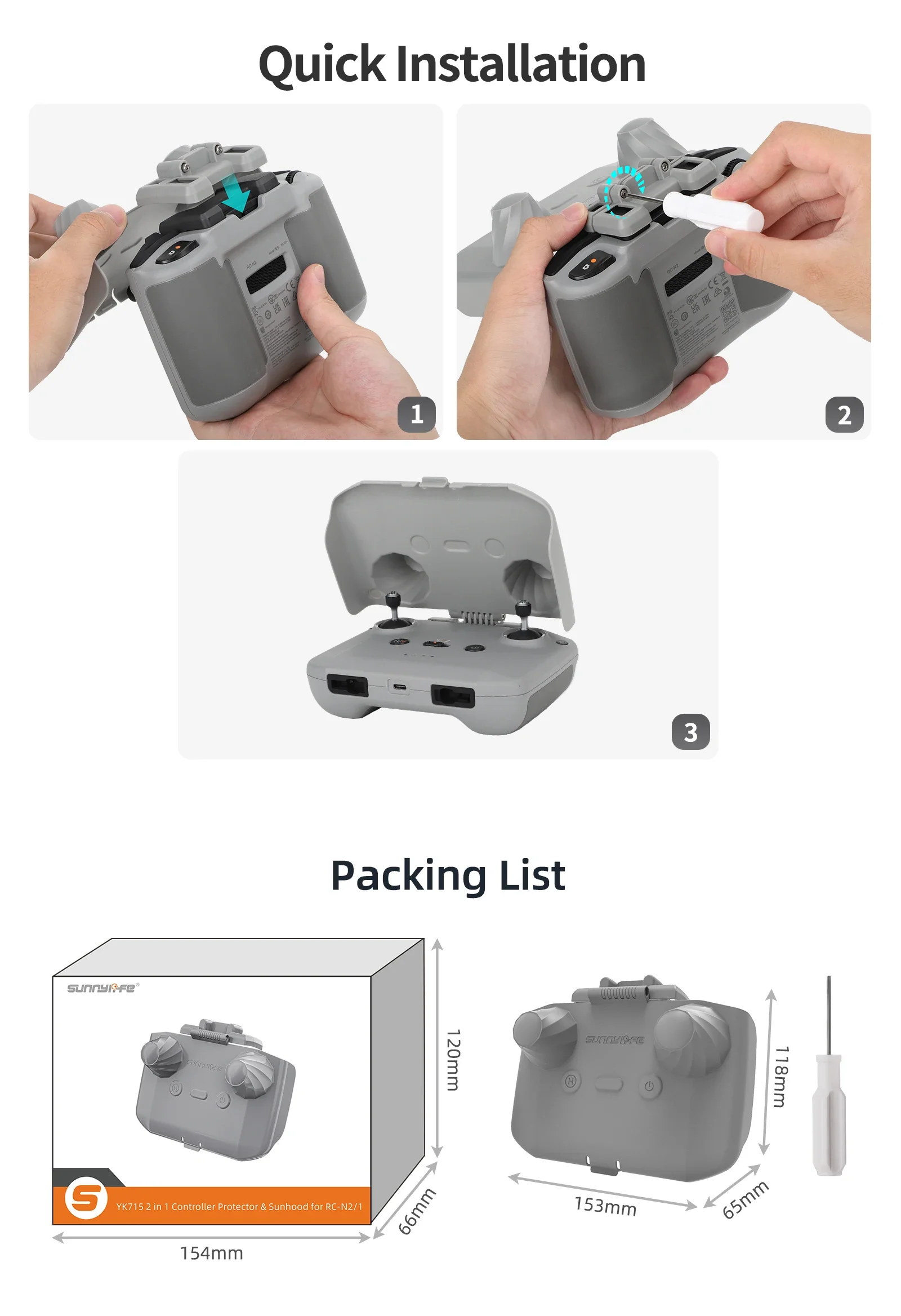 2 in 1 Controller Protector Su - Drone Dji Rc Mini 3 Pro recensione e prezzo