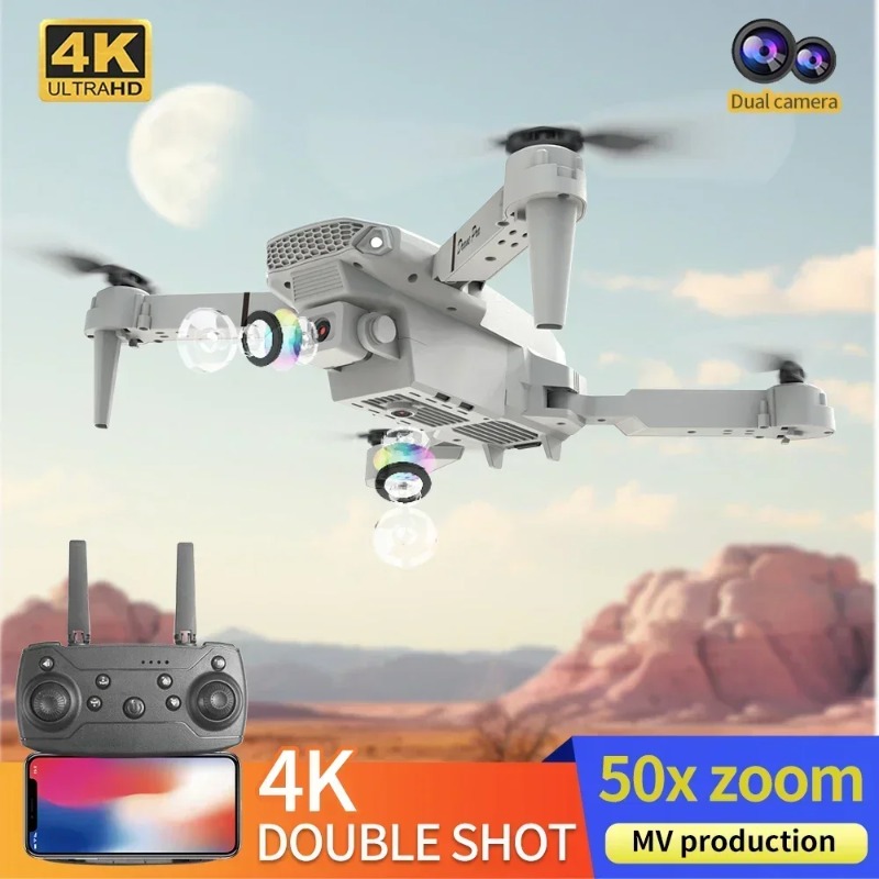 Mini Drone E88 con Telecamera  - Drone Pro Rc Ufo recensione e prezzo