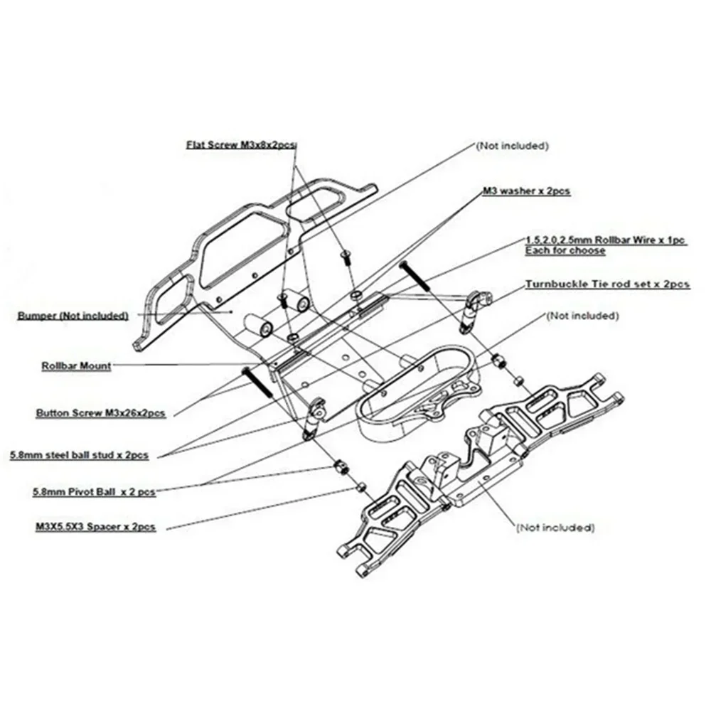 Kit barra antirollio anteriore - Rc Suspension Arm recensione e prezzo