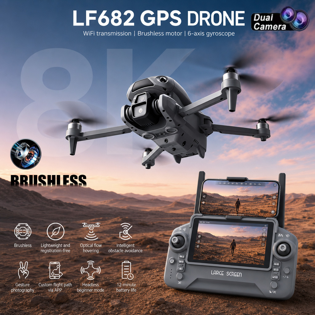 Nuovo Drone LF682 con Doppia F - Drone Gps Rc Tt36 recensione e prezzo